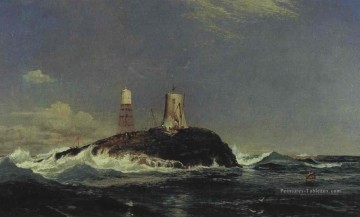 Dubh Artach Dhu Heartach phare Samuel Bough paysage Peinture à l'huile